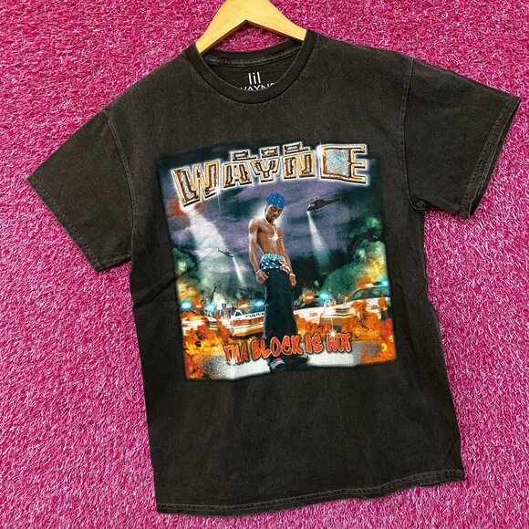 Lil Wayne Tha Block is Hot Cash Money Records Rap Tee Medium - Picture 3 of 4